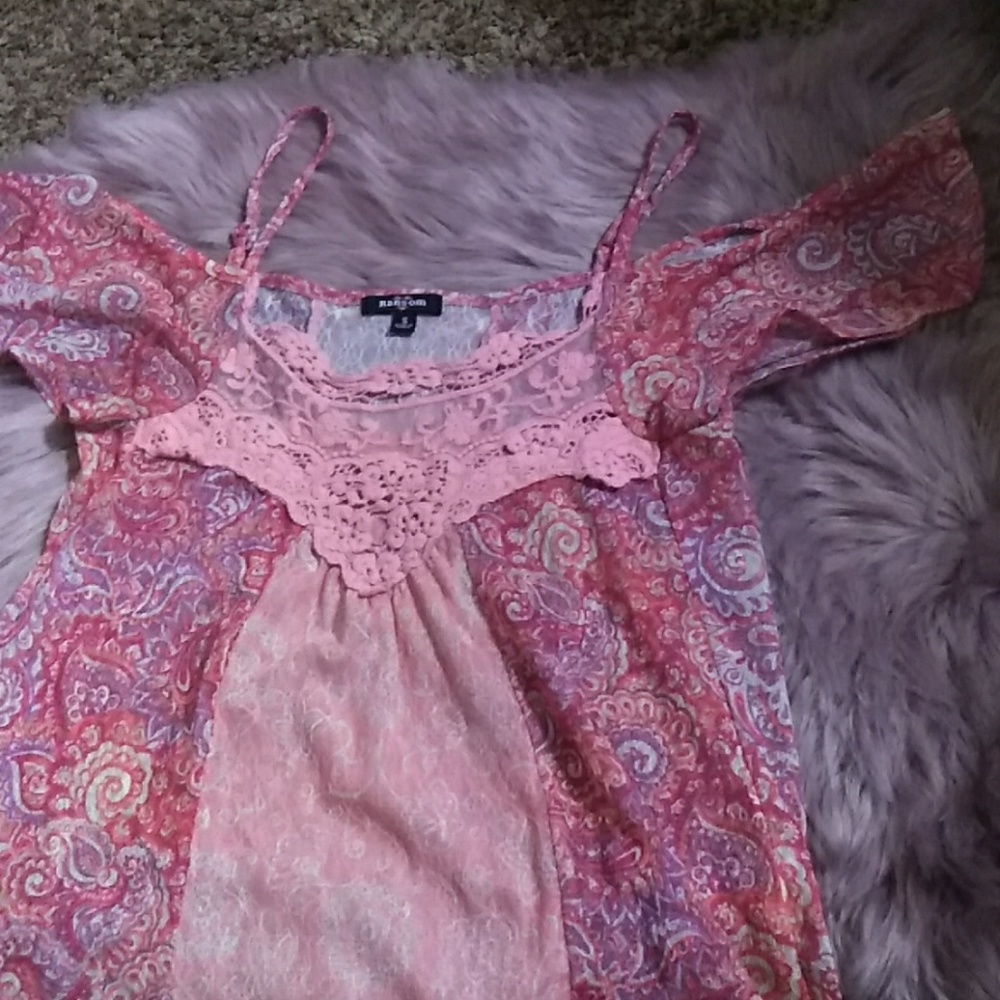 Beautiful cold shoulder blouse